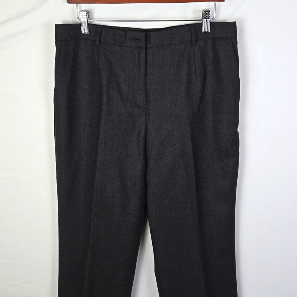 Pendleton Gray Petite Dress Pants 100% Virgin Wool Career Business Sz 12P - Picture 2 of 8